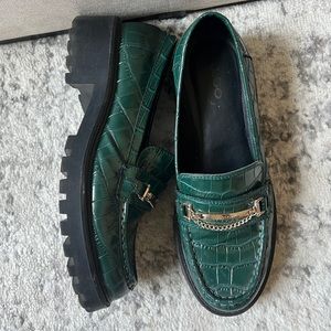 Green Gator Loafers